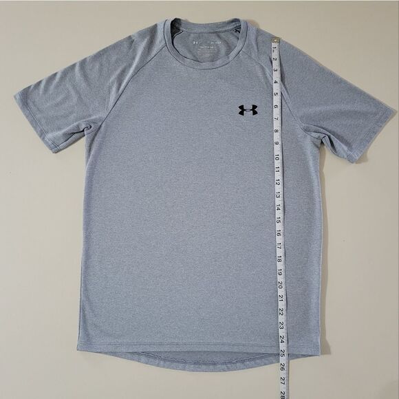 Under Armour Men's Heather Gray Short Sleeve Tech Tee - Picture 8 of 13
